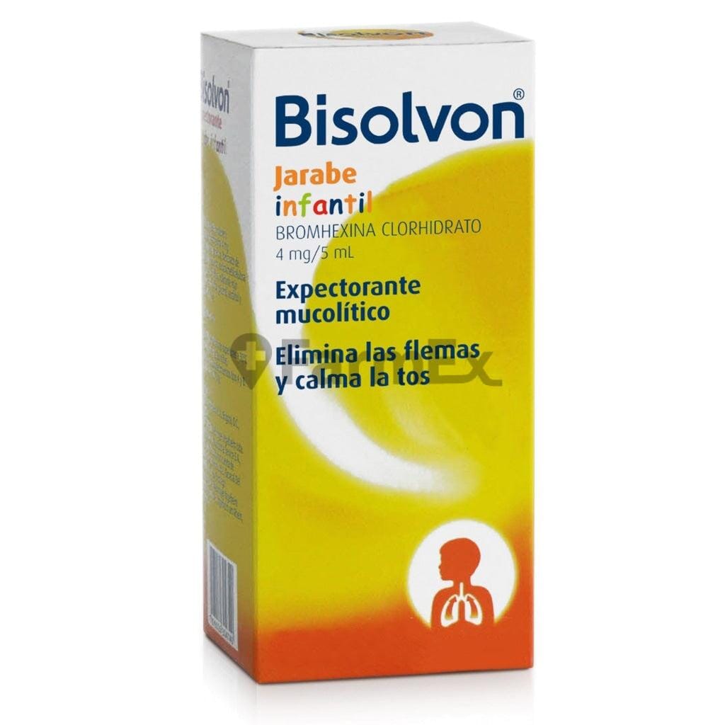 Bisolvon Jarabe Infantil Bromhexina 4 mg / 5 mL x 120 mL Farmex-Pluxee-Persistente